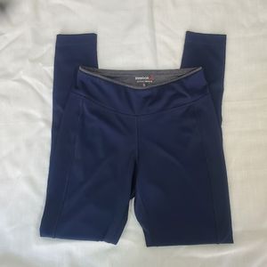 Reebok Speedwick Navy Athletic Leggings SMALL